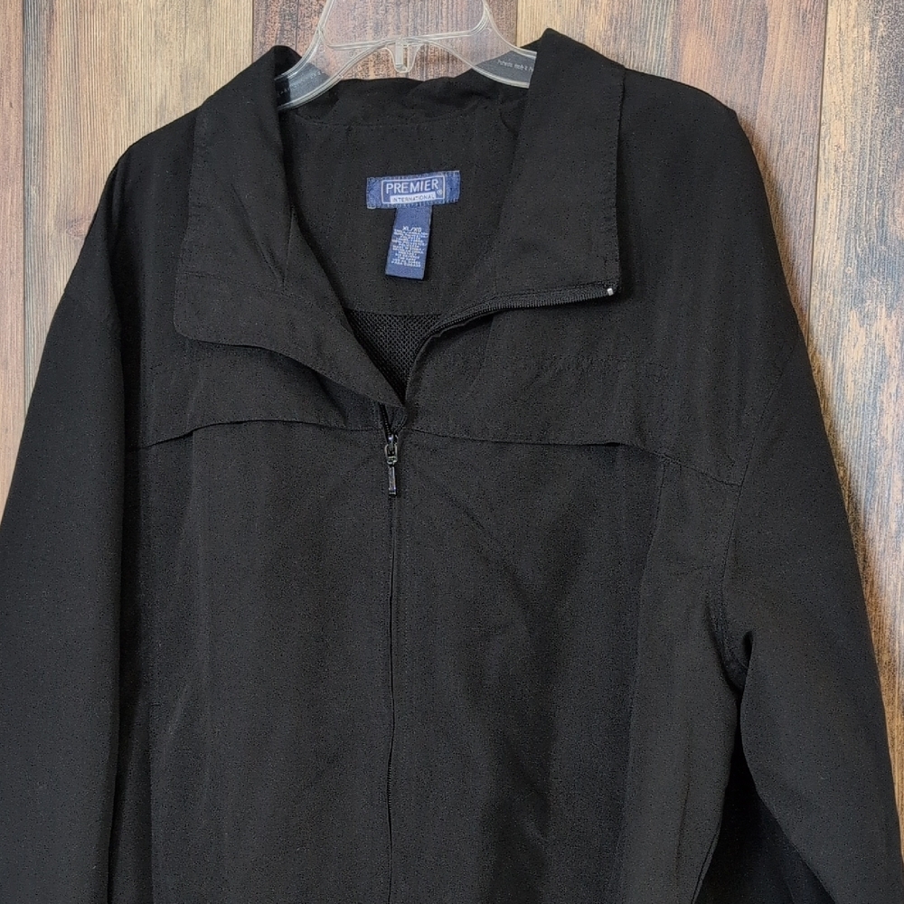 Preview International Black Windbreaker Jacket XL                   F162